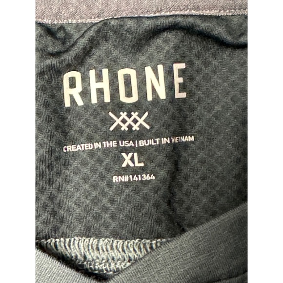 Rhone Trek Henley Long Sleeve Shirt Mens XL Gray Activewear Merino Wool Blend - Picture 5 of 12